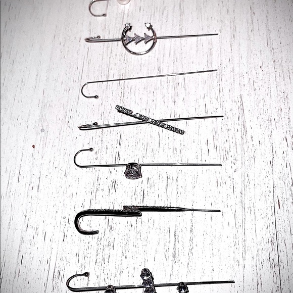 Ear Wrap Crawler Hook Earrings | Hypoallergenic Piercing Ear Cuffs - Picture 2 of 3